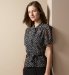 Marks and Spencers Box Weave Frill Front Blouse
