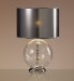 Marks and Spencers Fluted Glass Ball Table Lamp