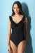 Marks and Spencers Frill V-Neck Swimsuit