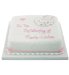 Marks and Spencers Pink Christening Cake