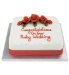 Marks and Spencers Red Classic Rose Cake