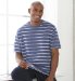 Marks and Spencers Relaxed Pure Cotton Stripe T-Shirt