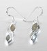 Marks and Spencers Sterling Silver Inset Shall Earrings
