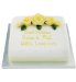 Marks and Spencers Yellow Classic Rose Cake
