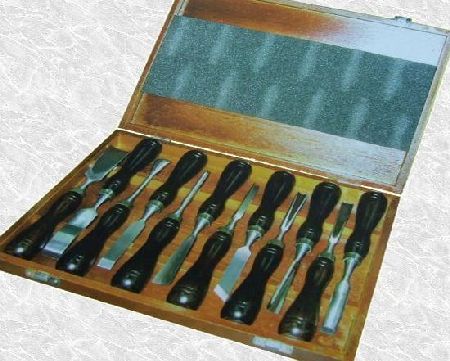 MARKSMAN TOOLS 12 piece Wood Carving Chisel Set in Wooden Case