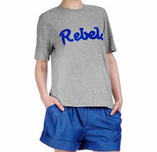 Rebel Ruffle Embroidery T Shirt
