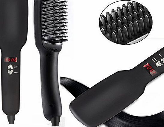 Marsboy Hair Straightener, marsboy 2 in 1 PTC heating   Anion Hair Care ,Ionic Hair Straightening Brush Styling Comb Electric Safe UK standard