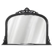 Overmantle Mirror Black 119x90cm