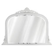 Overmantle Mirror White 119x90cm