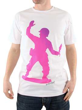 White/Pink Soldier T-Shirt
