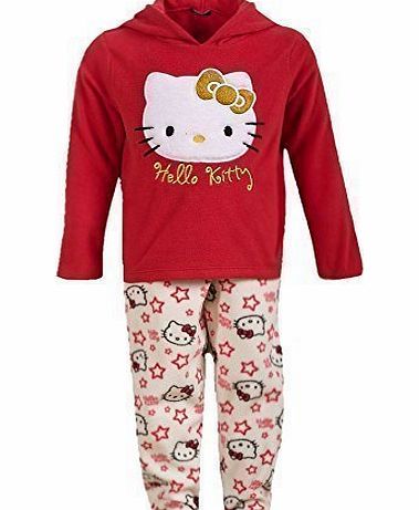 Martildo Girls Hello Kitty Soft Touch Fleece Pyjama Set