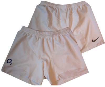Martin Corry - England match worn shorts v Scotland 2005