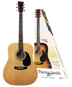 Martin Smith Acoustic Guitar Pack Natural