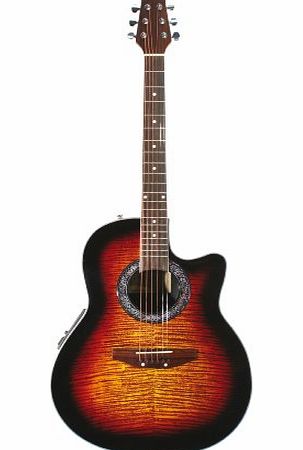 Martin Smith Roundback Style Guitar With Pre-Amplifier And Equalizer - Sunburst