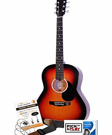 Martin Smith W-100 Acoustic Guitar Kit - Sunburst