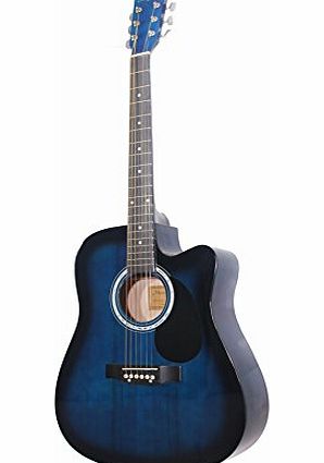 Martin Smith W-600-C Acoustic Guitar with Cutaway - Blue