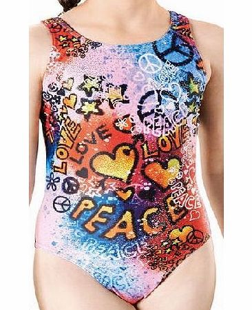 Maru Girls Peace Sparkle Rave Back Swimsuit SS15