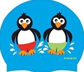 Maru, 1294[^]215614 Junior Penguin Silicone Cap - Blue