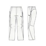 Maru Puma Iridium Junior Cricket Trousers (Youth Medium White/Navy)