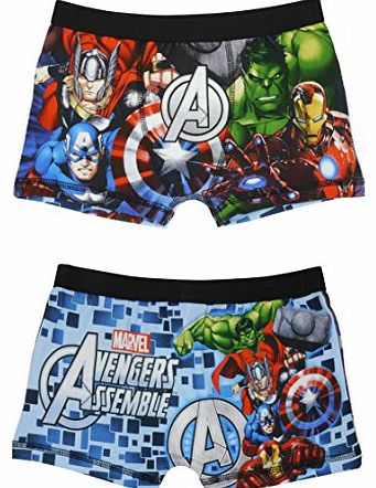 Avengers Assemble Boxer Shorts for Boys - 9-10 (140 cms)