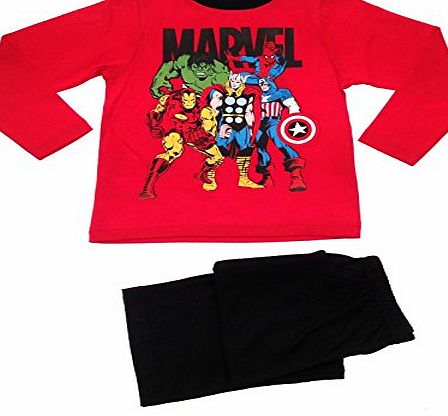 Marvel Kids Boys Pyjamas Marvel Avengers Pyjama Set 2 Piece Pjs Long Size 5 to 6 Years