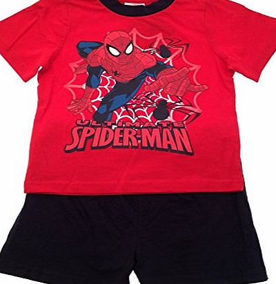 Marvel Kids Boys Pyjamas Marvel Ultimate Spiderman Short Pjs Pyjama Set Superhero Size UK 7 to 8 Years