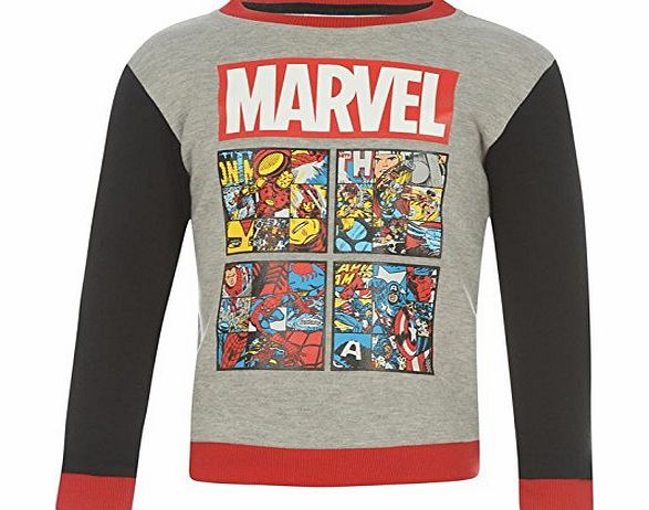 Marvel Kids Crew Sweater Infant Boys Avengers 3-4 Yrs