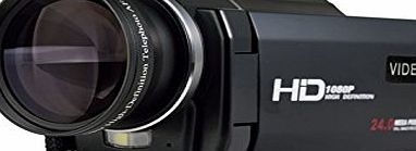 MARVIE HDV-M05 Full HD 1080p @ 30fps Video Recorder 24MP Resolution Macro Mode Support Up To 64G SD Card Portable Camcorder 3 Inch Touch Screen HDMI TV Out Digital Video Camera