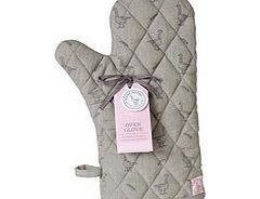 Grey cotton oven glove