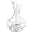 Glass Decanter w/ Silver Alloy Base
