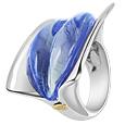 Vanita`- Blue Murano Glass Ring