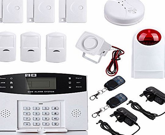 Masione Wireless LCD Security Alarm GSM Autodial Auto Dial Home House Office Burglar Intruder Fire Alarm