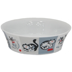 Mason Cash Cartoon Cat Flared Ceramic Cat Bowl by Mason Cash