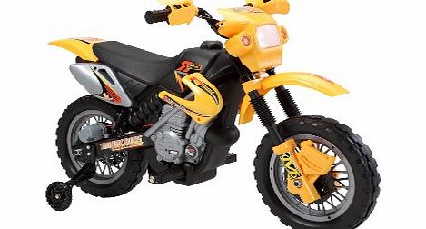 massG New Design TOP QUALITY Kids Electric Ride On Electronic Motorcycle Motorbike Bike With RECHARGEABLE BATTERIES ALSO WITH STABILISERS IN YELLOW