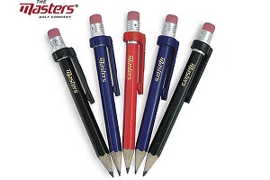 Masters Golf Masters Deluxe Wood Pencil Eraser and Clip (5 Pack)