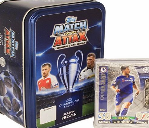 Match Attax Champions League 15/16 Mega Tin with 59 Player Cards   Limited Card