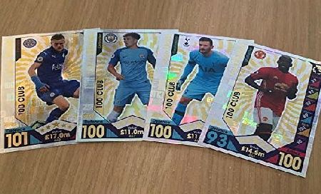 Match Attax EPL 2016/2017 Full Set of 100 CLUBS