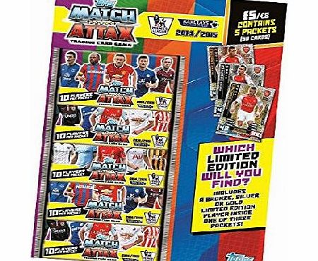 Match Attax Topps Match Attax 2014 2015 Multipack (5 boosters = 50 random cards)   random Alexis Sanchex Limited Editions card