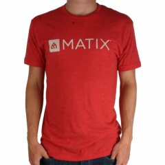 Mens Matix Graphed T-shirt Heather Red