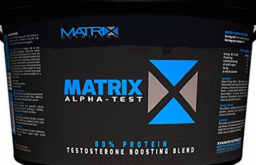 Matrix Nutrition Matrix Alpha-Test 2.25kg is a unique all in one protein blend developed using the latest testosterone boosting research to create the ultimate anabolic state. (Strawberry)