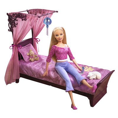 Mattel Barbie Bed And Doll Playset