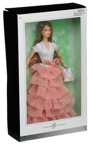 Mattel Barbie Collectables- Birthday Wishes Peach Gown Caucasian Barbie