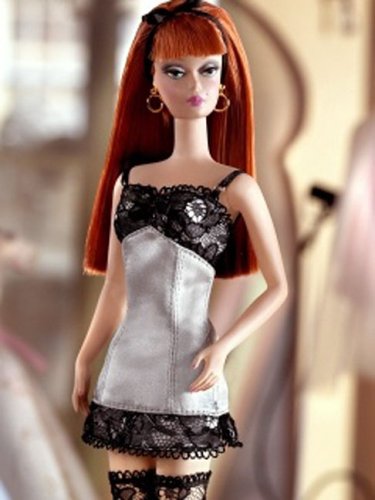 Mattel Barbie Collectibles- Fashion Model Silkstone Barbie: Lingerie #6 Redhead