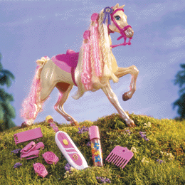 Mattel Barbie Curly Classy Horse