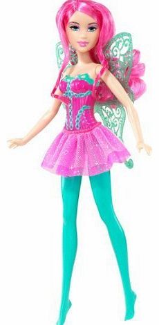 Barbie Doll Pink Fairy with Green Wings