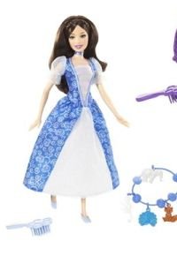 Mattel Barbie Doll The Island Princess in a Blue Dress with a Bracelet for you
