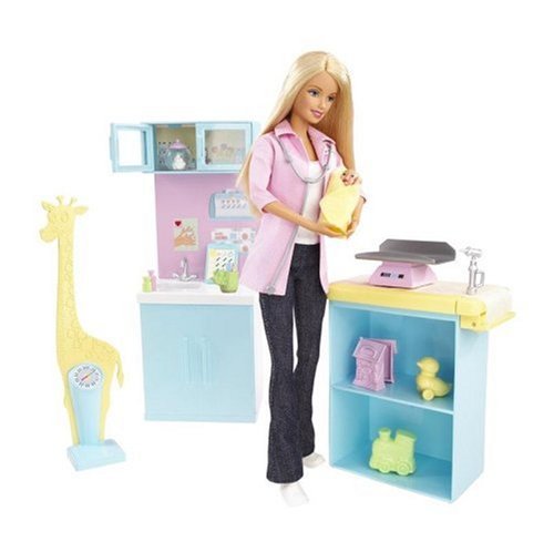 Mattel Barbie Forever - Career Baby Doctor Playset with Doll