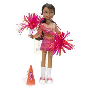 Mattel Barbie Stacie Star Team Cheerleader Pink and Orange