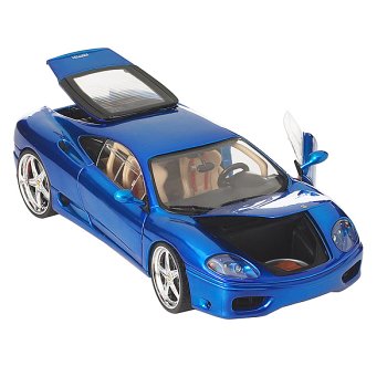 Diecast Model Ferrari 360 Coupe WHIPS in Metallic Blue