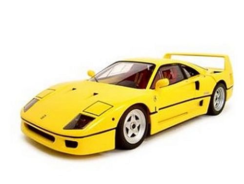 Diecast Model Ferrari F40 (Elite Version) in Yellow (1:18 scale)
